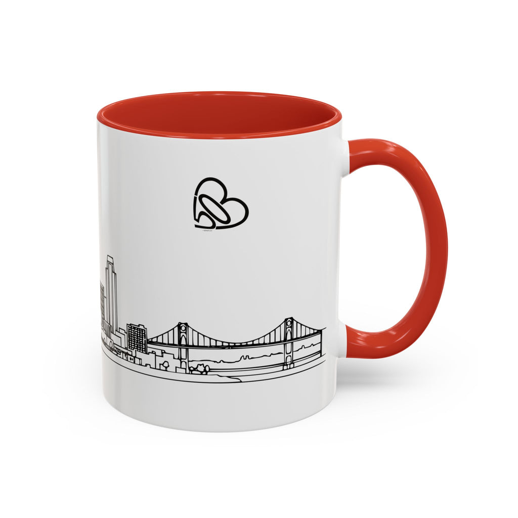 Portland City Skyline Coffee Mug — Minimalist Mug — Tilt