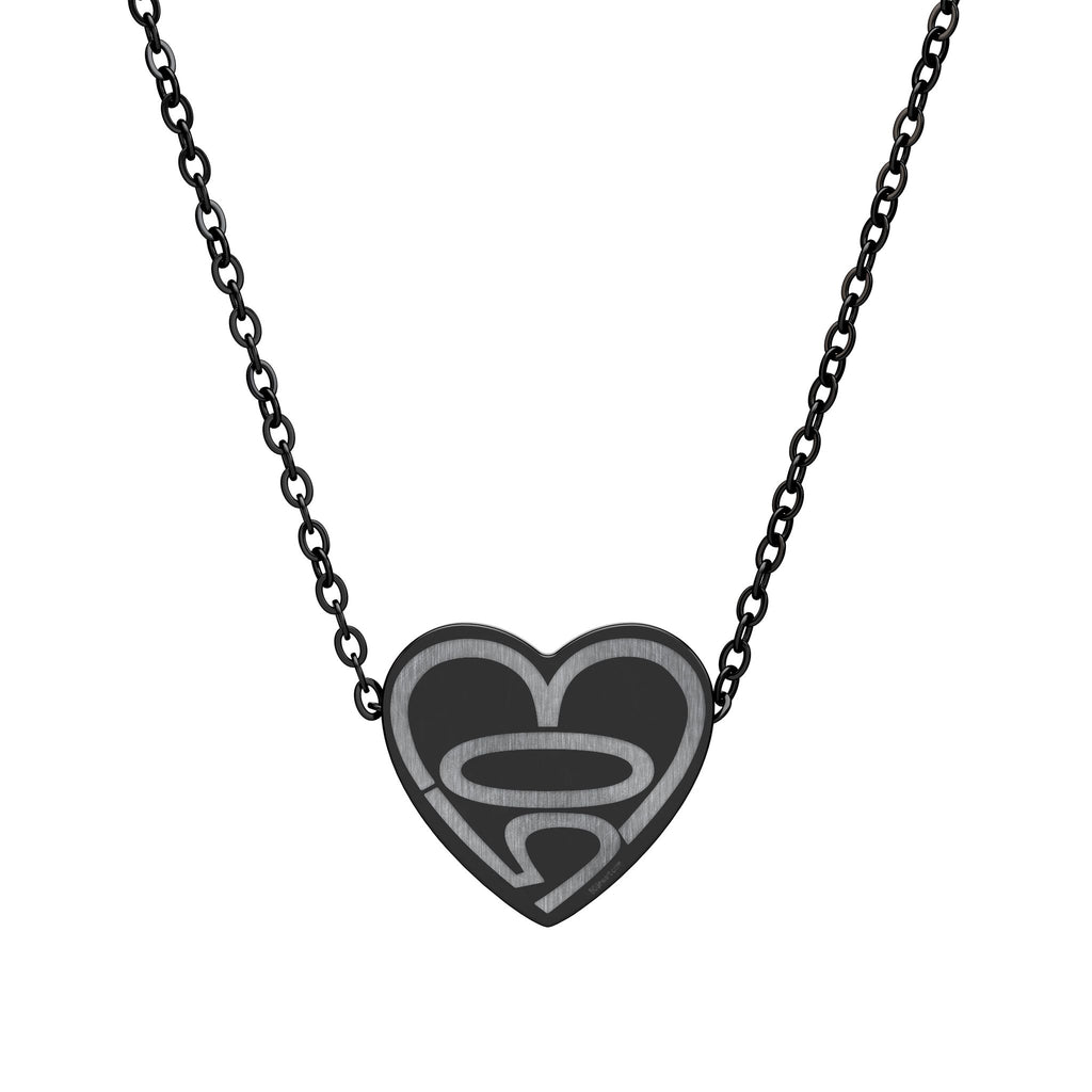 503heart Pendant Necklace — Engraved PDX Love Charm — Full