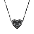 503heart Pendant Necklace — Engraved PDX Love Charm — Full