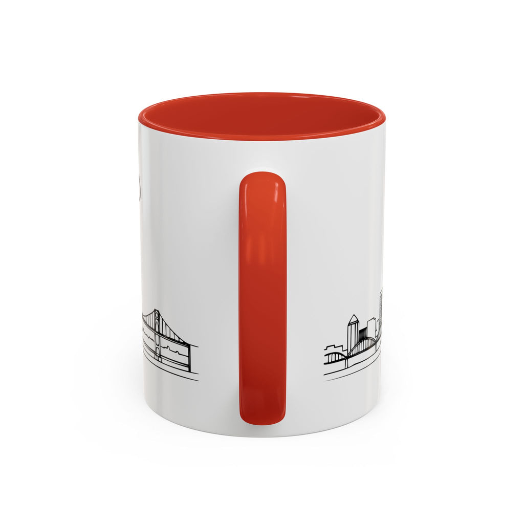 Portland City Skyline Coffee Mug — Minimalist Mug — Tilt