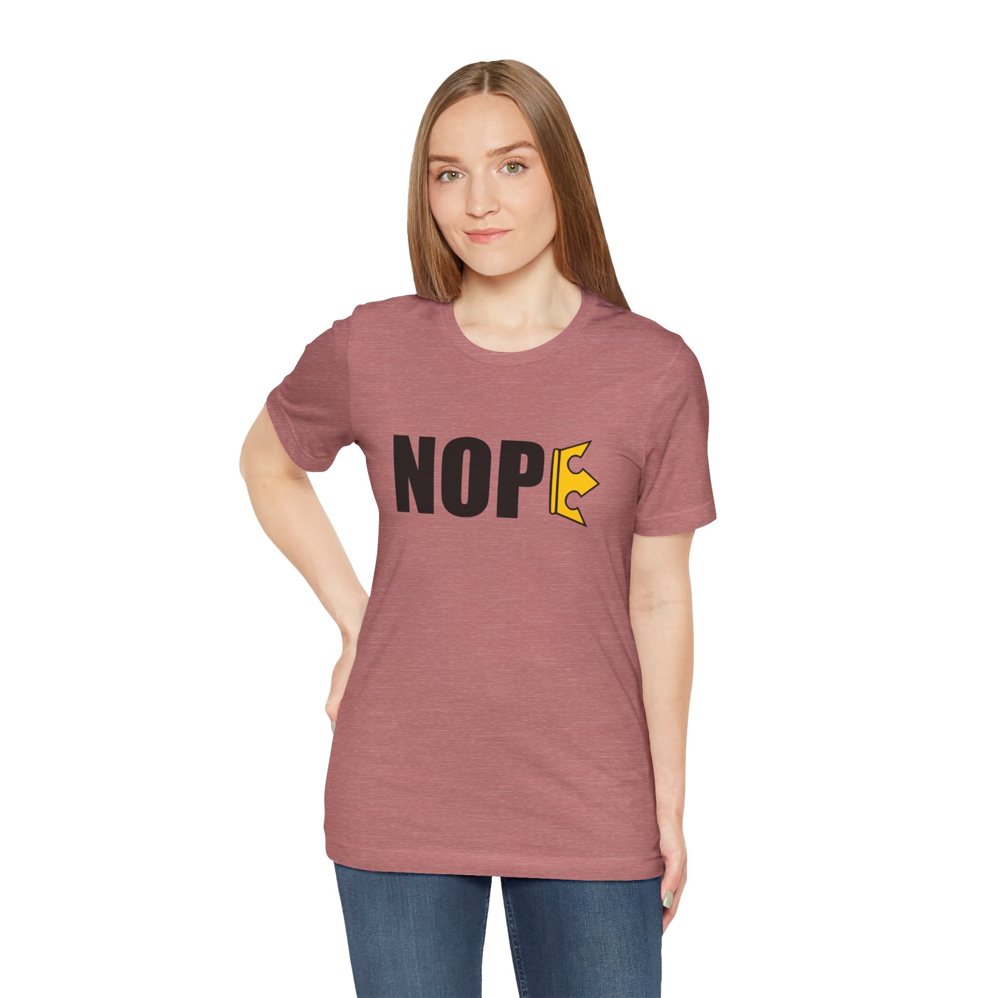 Unisex "NOPE" + 503heart — Portland No Kings Protest Tee — Tilt Back