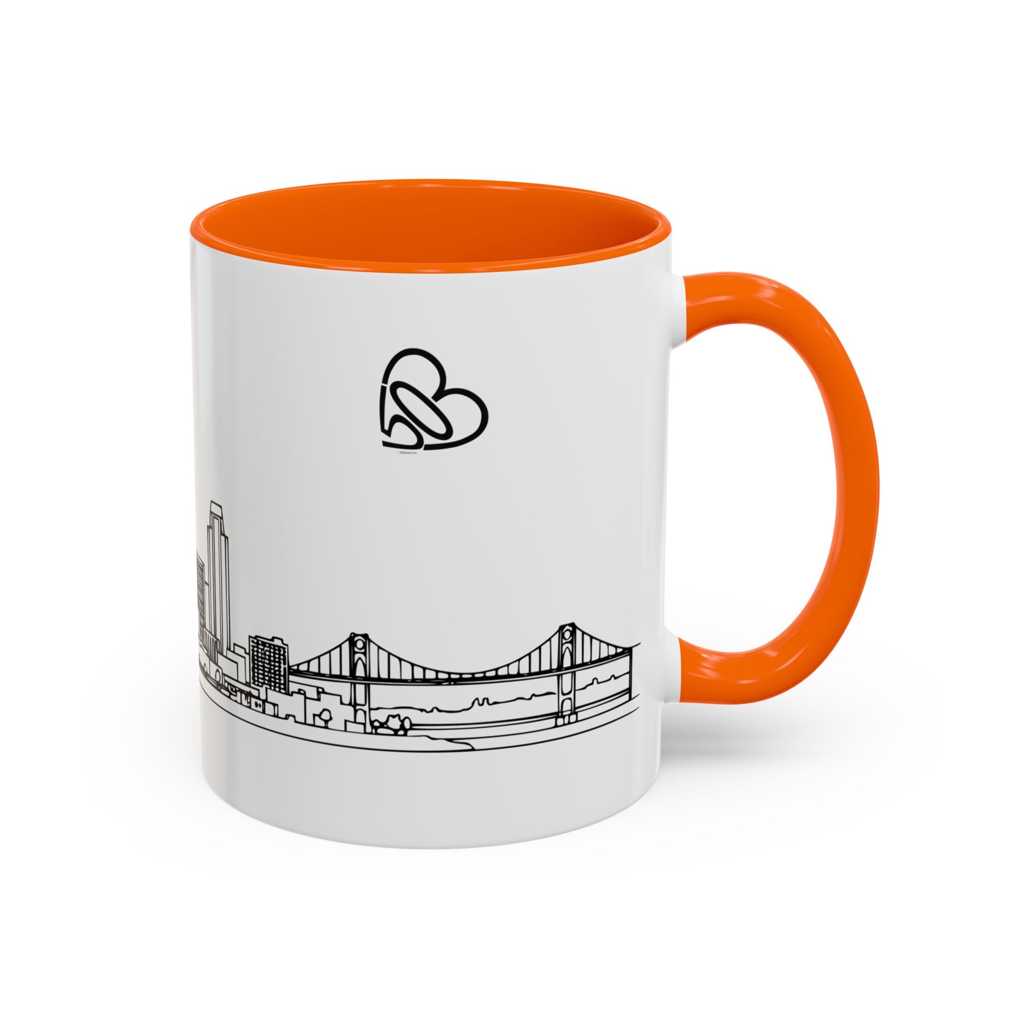 Portland City Skyline Coffee Mug — Minimalist Mug — Tilt