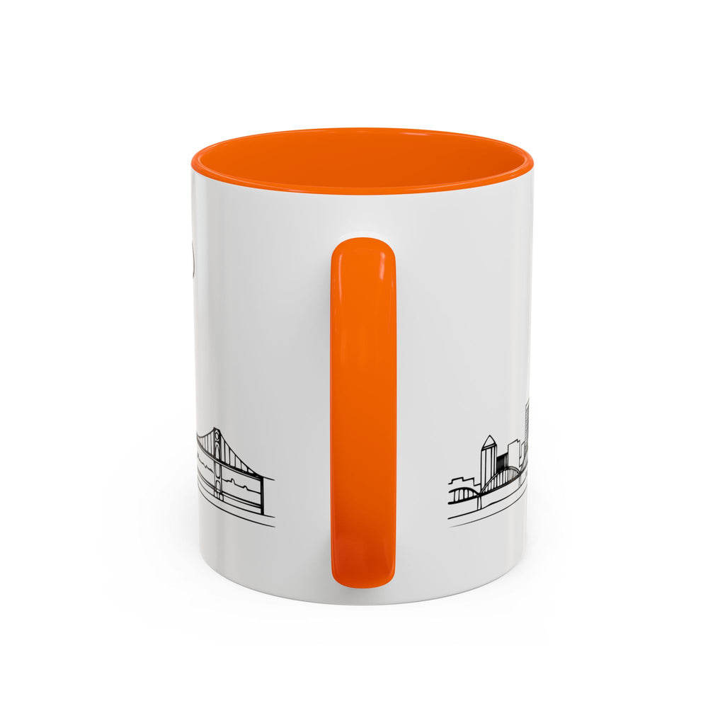 Portland City Skyline Coffee Mug — Minimalist Mug — Tilt