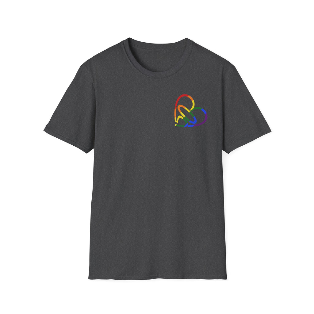 Unisex Rainbow PRIDE 503heart T-Shirt — LGBTQ+ Pride — Tilt