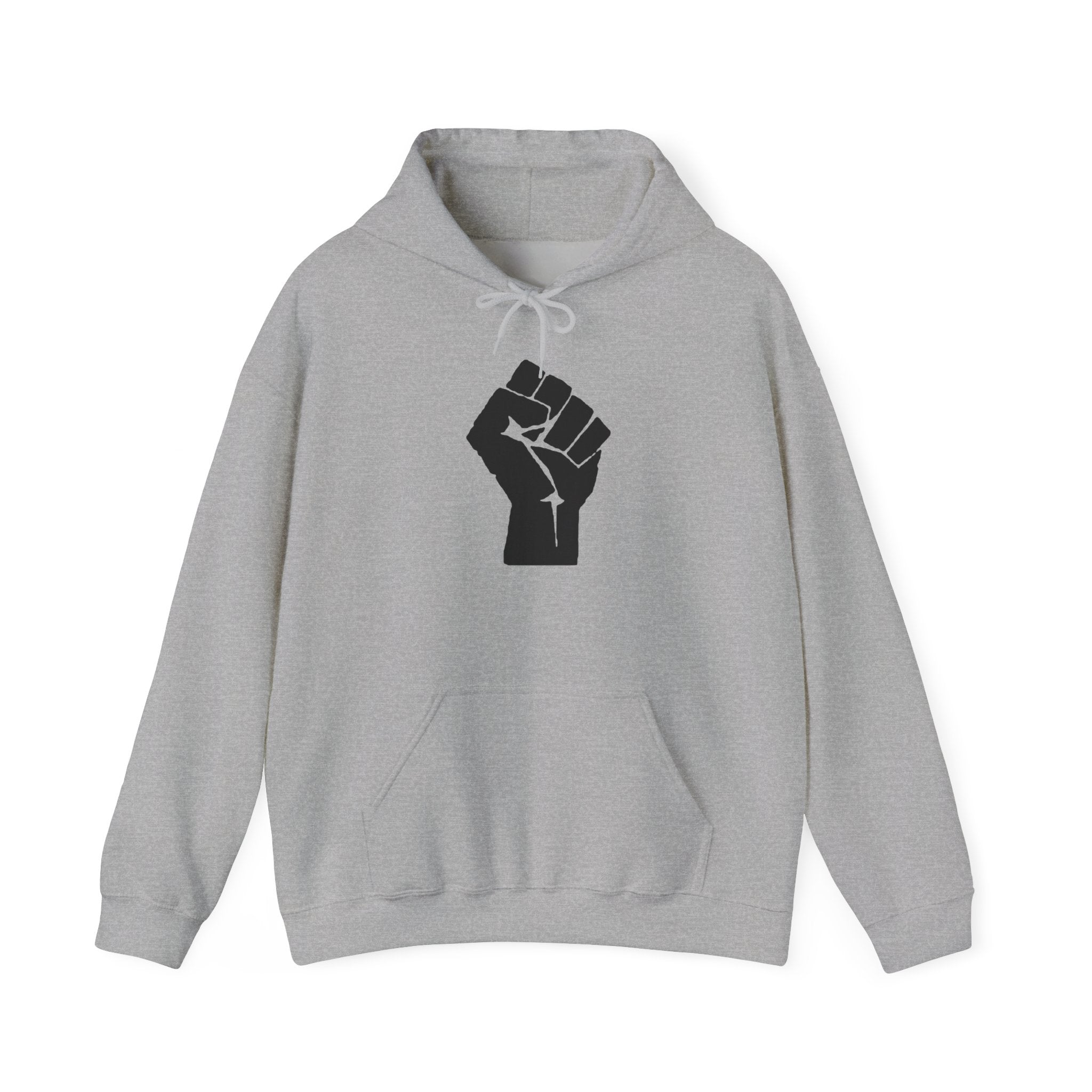 Unisex RESIST + 503heart Hoodie — Solidarity & Love PDX Pullover — Full Back