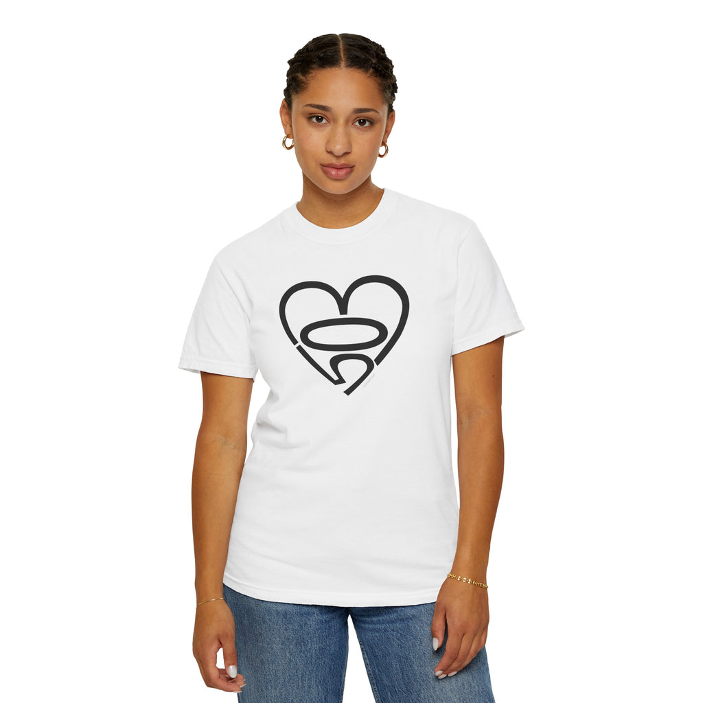 Unisex 503heart T-Shirt — Garment-Dyed Portland Love Tee — Full