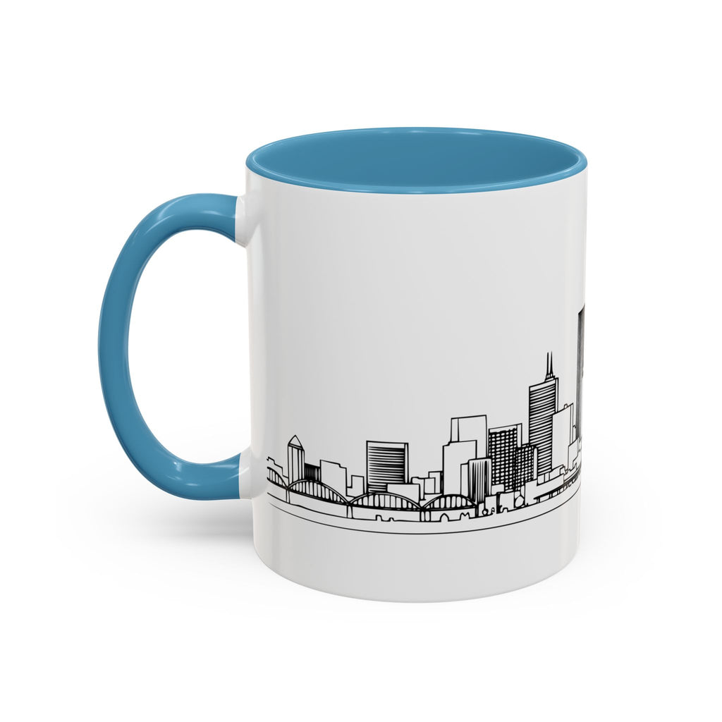Portland City Skyline Coffee Mug — Minimalist Mug — Tilt