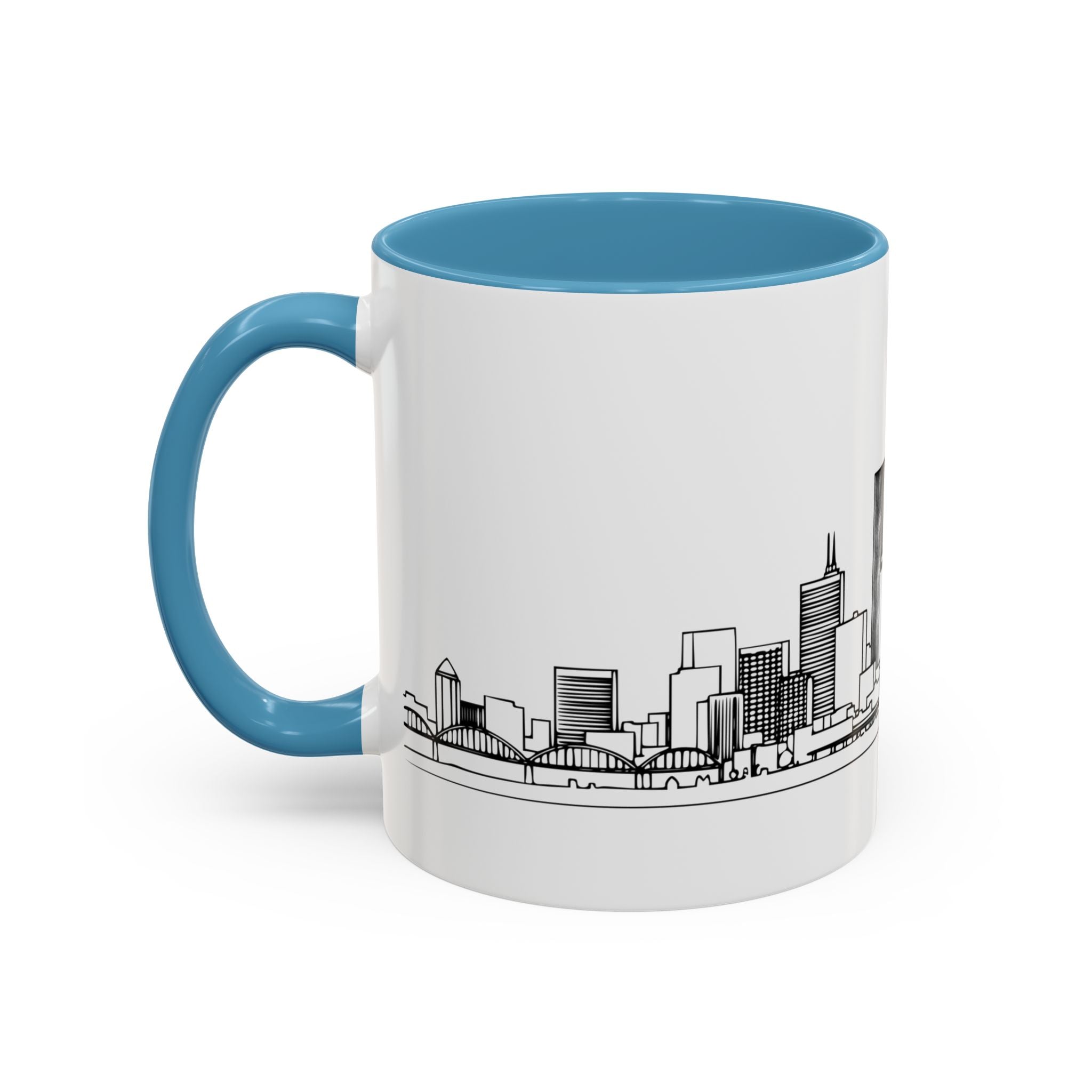 Portland City Skyline Coffee Mug — Minimalist Mug — Tilt