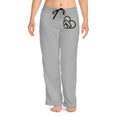Women's 503heart Pajama Pants — Gray Lounge Sleep Pants with Heart Accent — Tilt