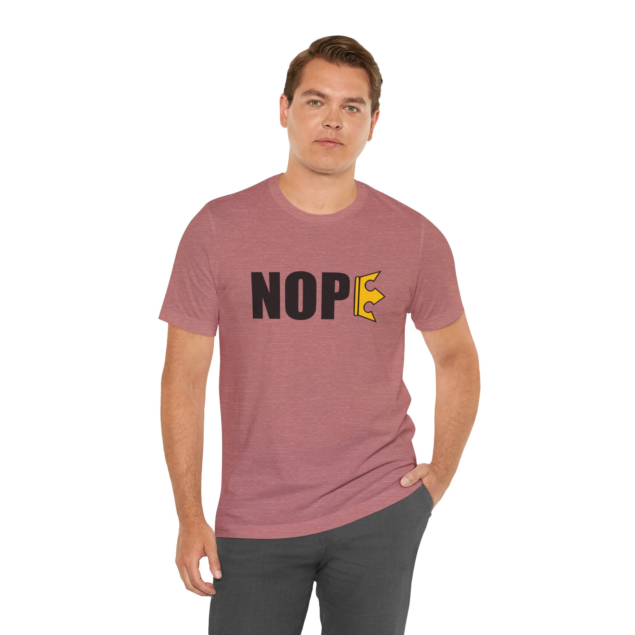 Unisex "NOPE" + 503heart — Portland No Kings Protest Tee — Tilt Back