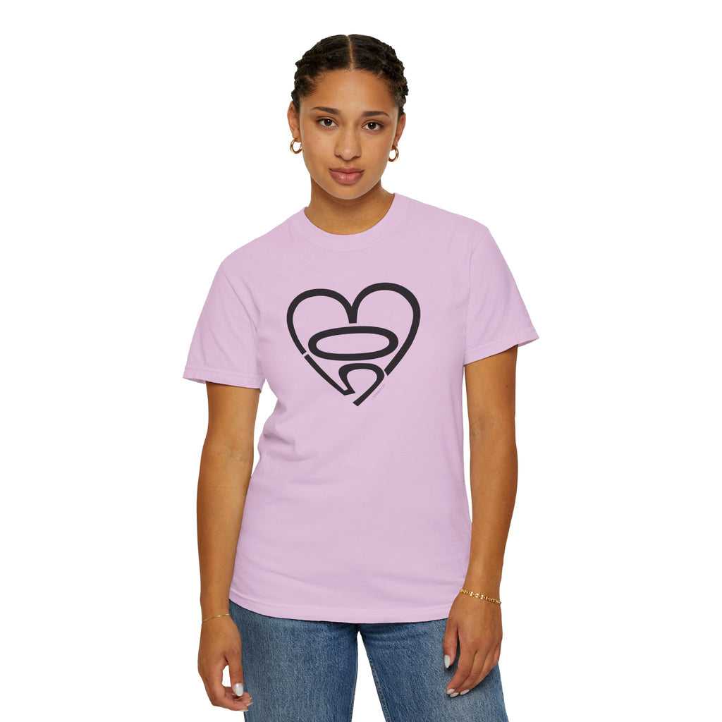 Unisex 503heart T-Shirt — Garment-Dyed Portland Love Tee — Full