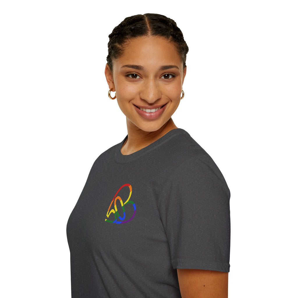 Unisex Rainbow PRIDE 503heart T-Shirt — LGBTQ+ Pride — Tilt