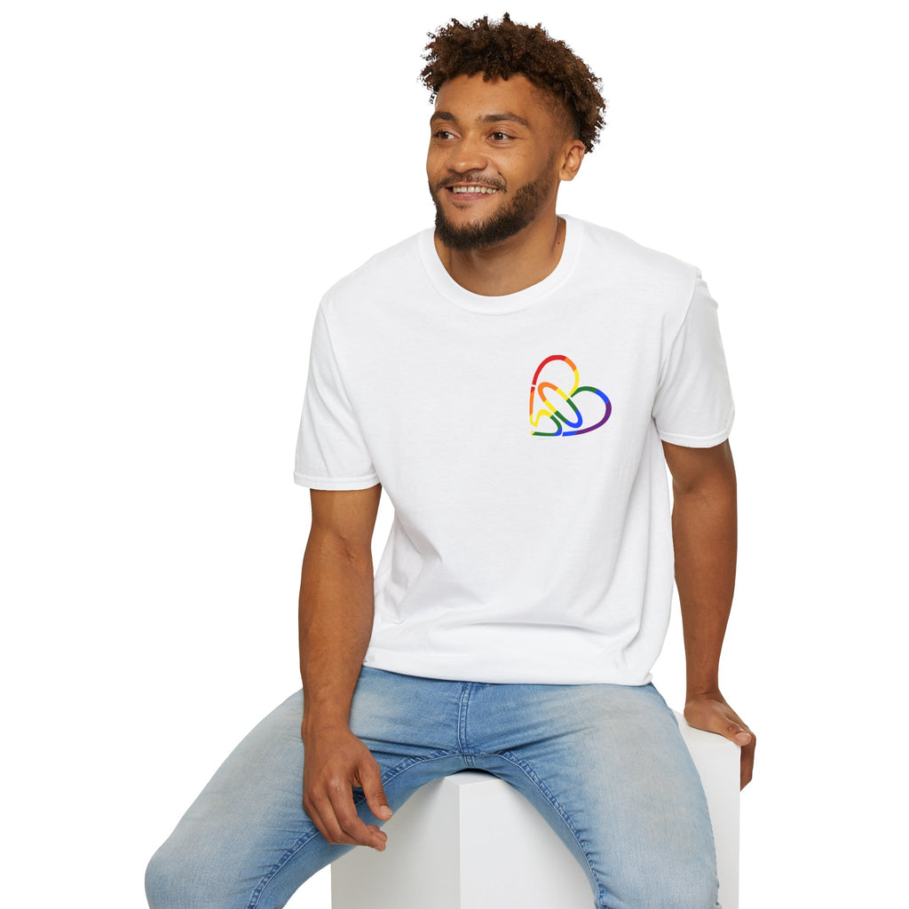 Unisex Rainbow PRIDE 503heart T-Shirt — LGBTQ+ Pride — Tilt