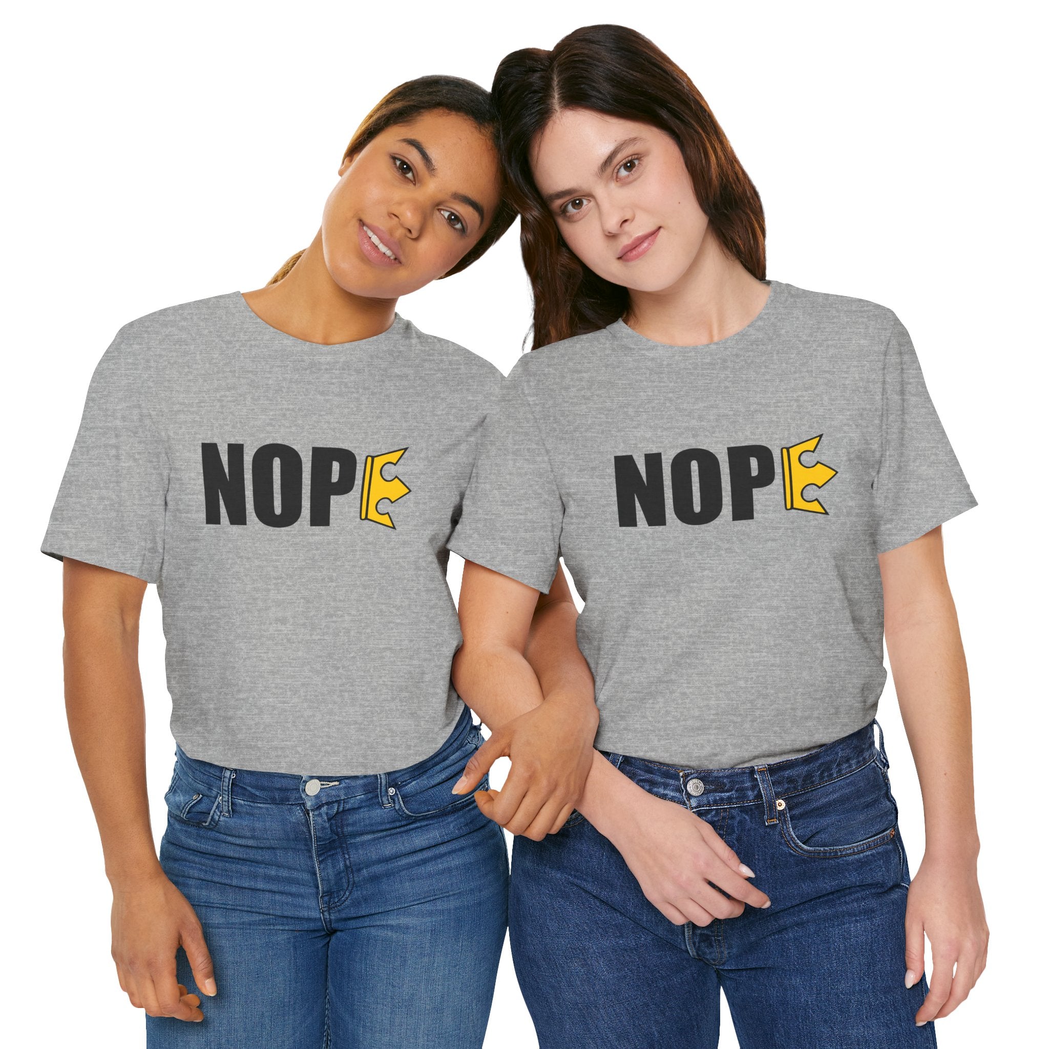 Unisex "NOPE" + 503heart — Portland No Kings Protest Tee — Tilt Back