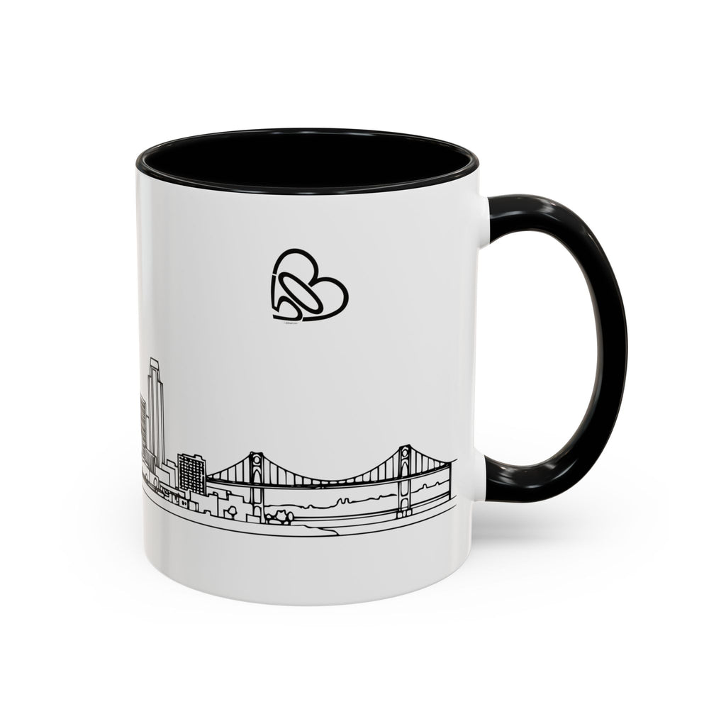 Portland City Skyline Coffee Mug — Minimalist Mug — Tilt