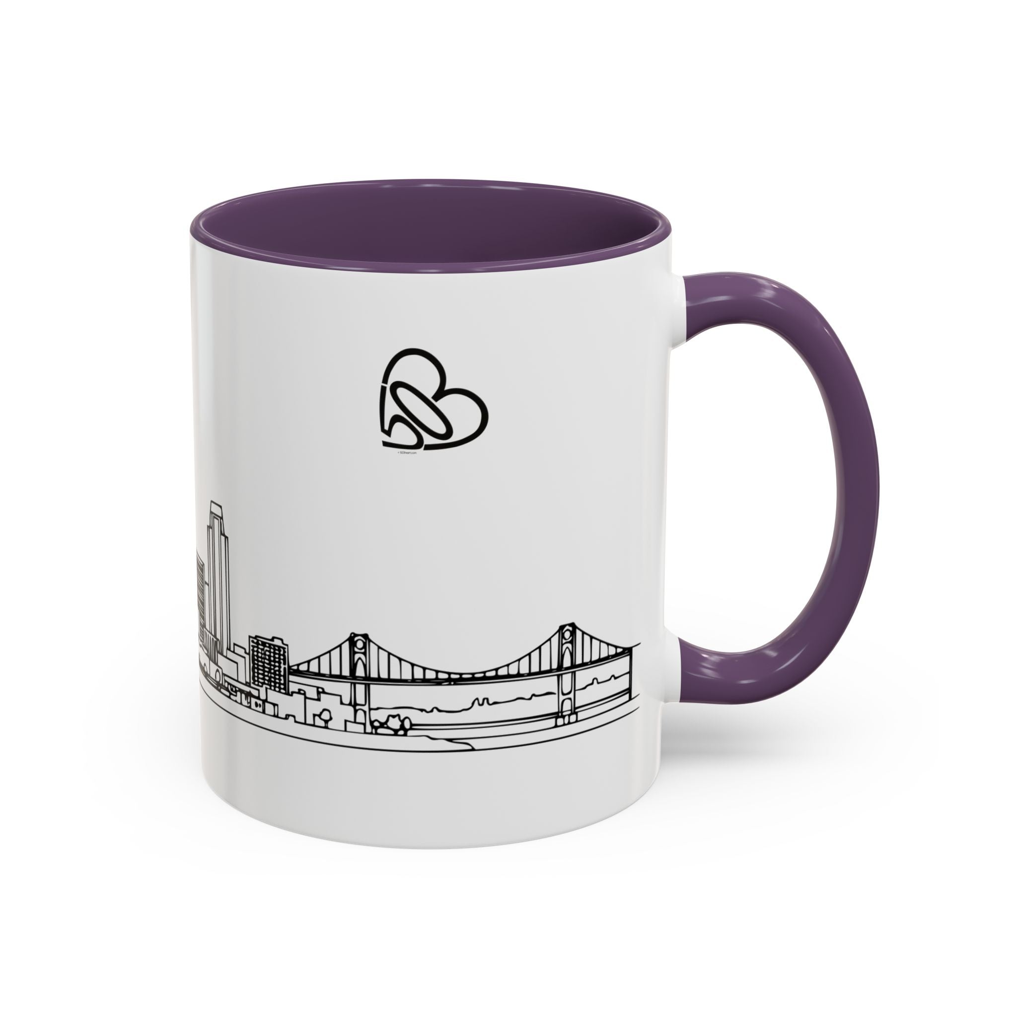 Portland City Skyline Coffee Mug — Minimalist Mug — Tilt