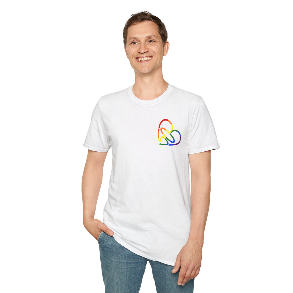 Unisex Rainbow PRIDE 503heart T-Shirt — LGBTQ+ Pride — Tilt