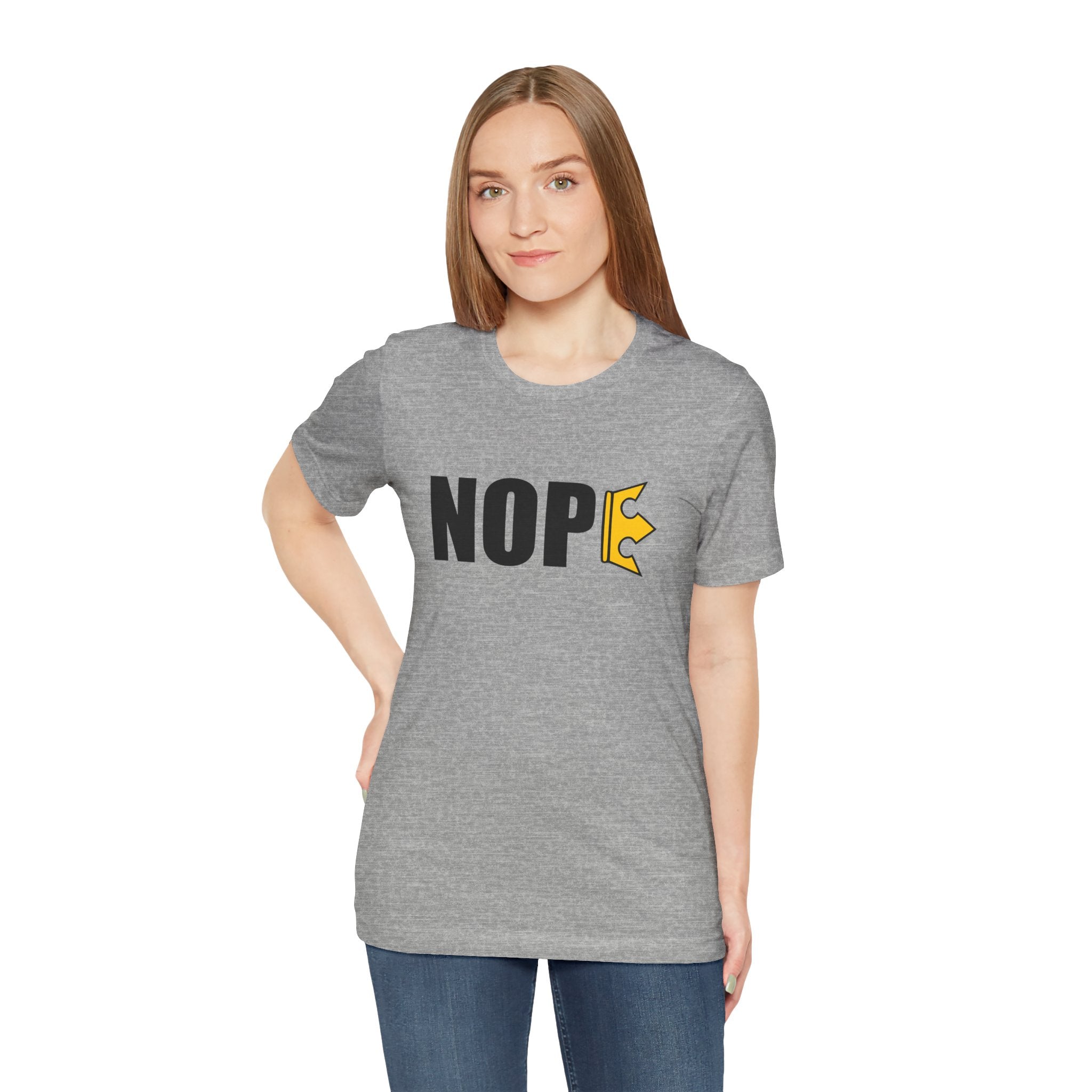 Unisex "NOPE" + 503heart — Portland No Kings Protest Tee — Tilt Back
