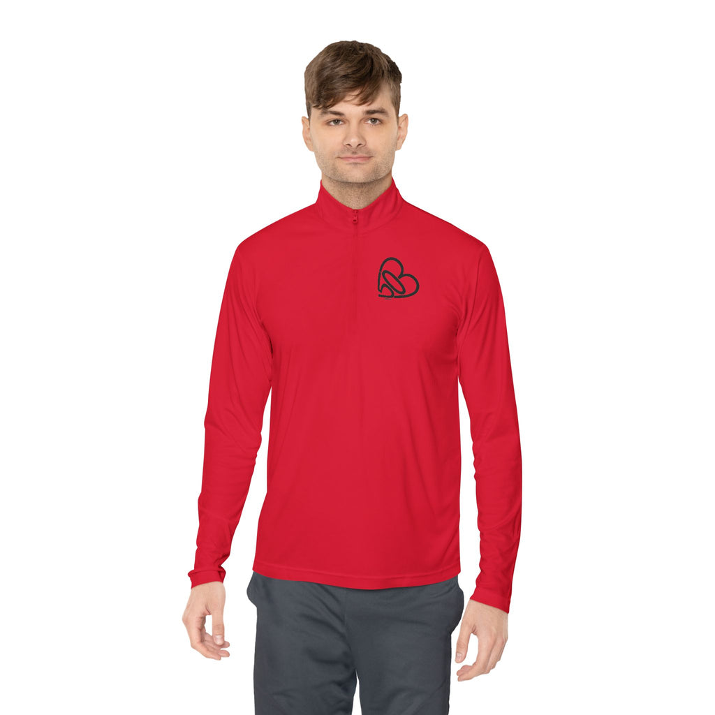 Unisex 503heart Quarter-Zip Pullover — Portland Love Pullover — Tilt