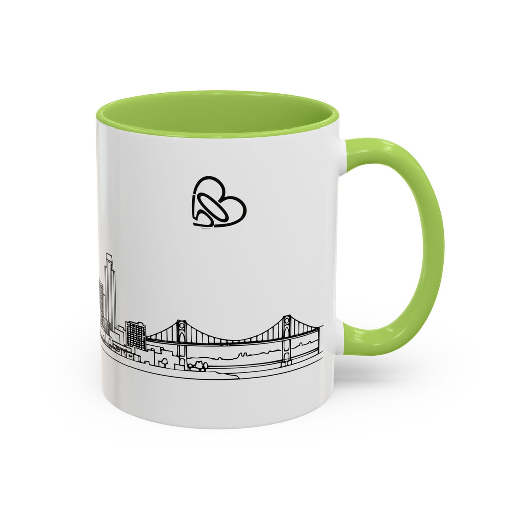 Portland City Skyline Coffee Mug — Minimalist Mug — Tilt