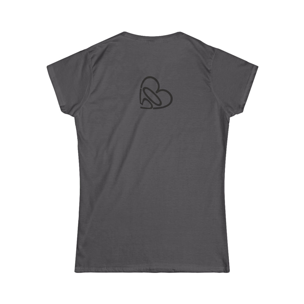Women's Squatch Tee with 503heart — Soft Ringspun Cotton Portland Squatch Shirt — Tilt Back