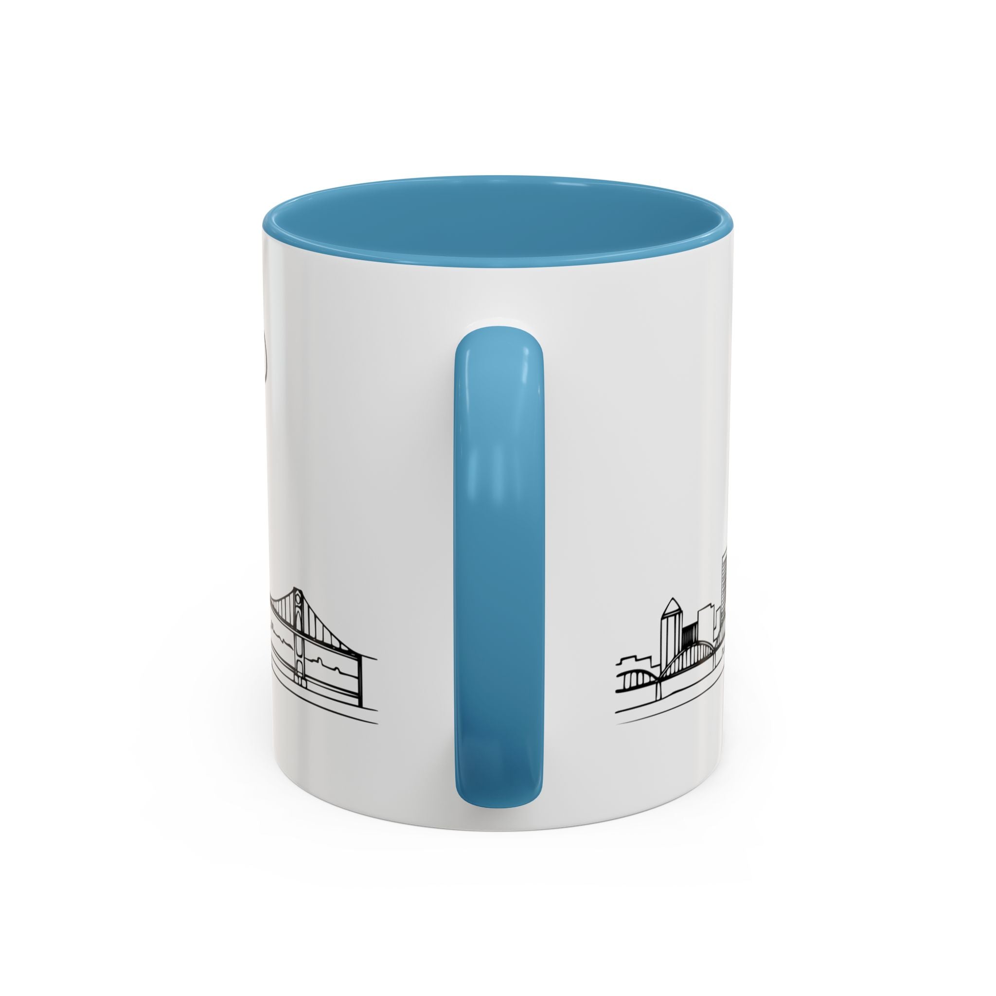 Portland City Skyline Coffee Mug — Minimalist Mug — Tilt