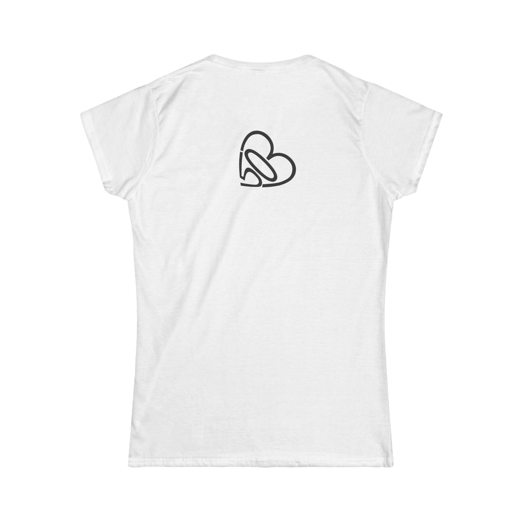 Women's Squatch Tee with 503heart — Soft Ringspun Cotton Portland Squatch Shirt — Tilt Back
