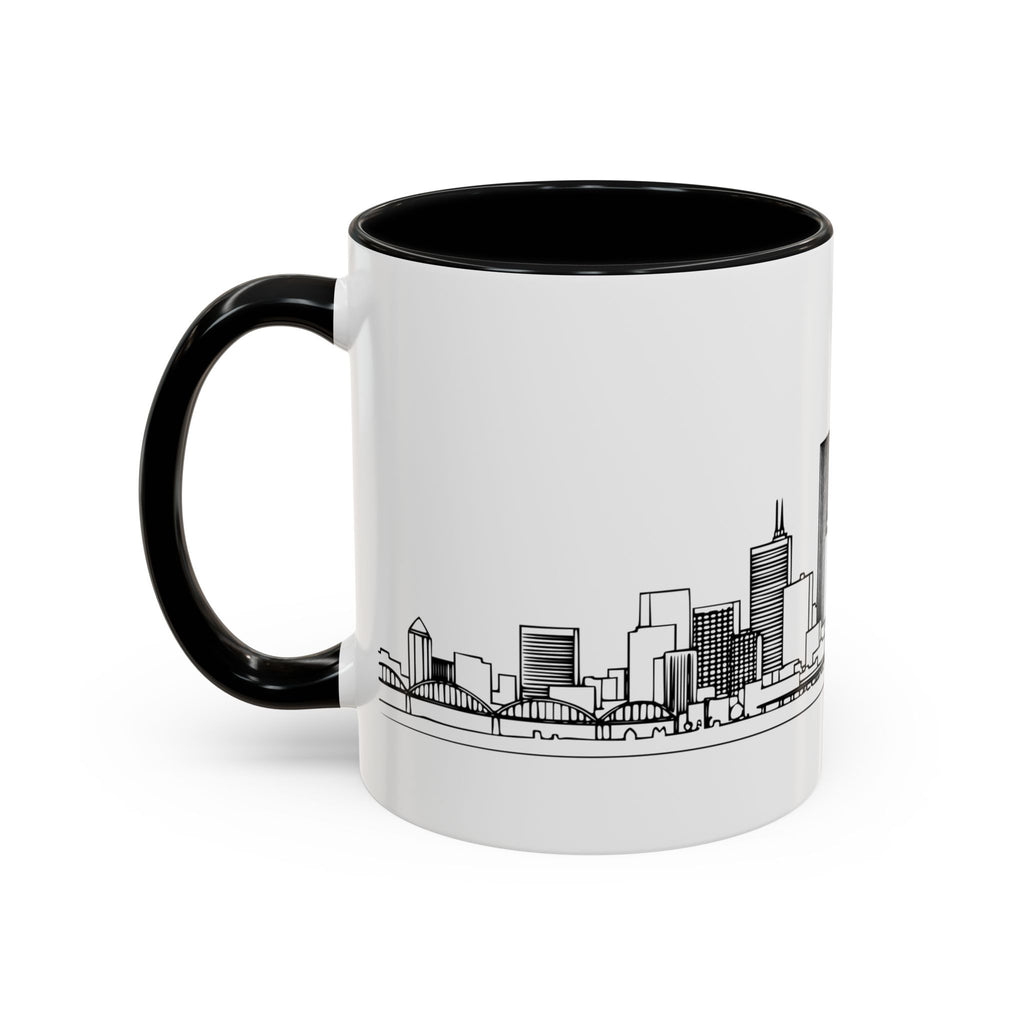 Portland City Skyline Coffee Mug — Minimalist Mug — Tilt