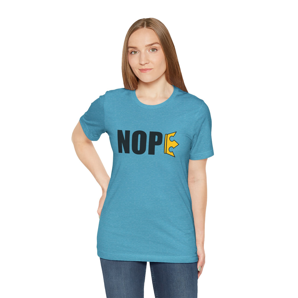 Unisex "NOPE" + 503heart — Portland No Kings Protest Tee — Tilt Back