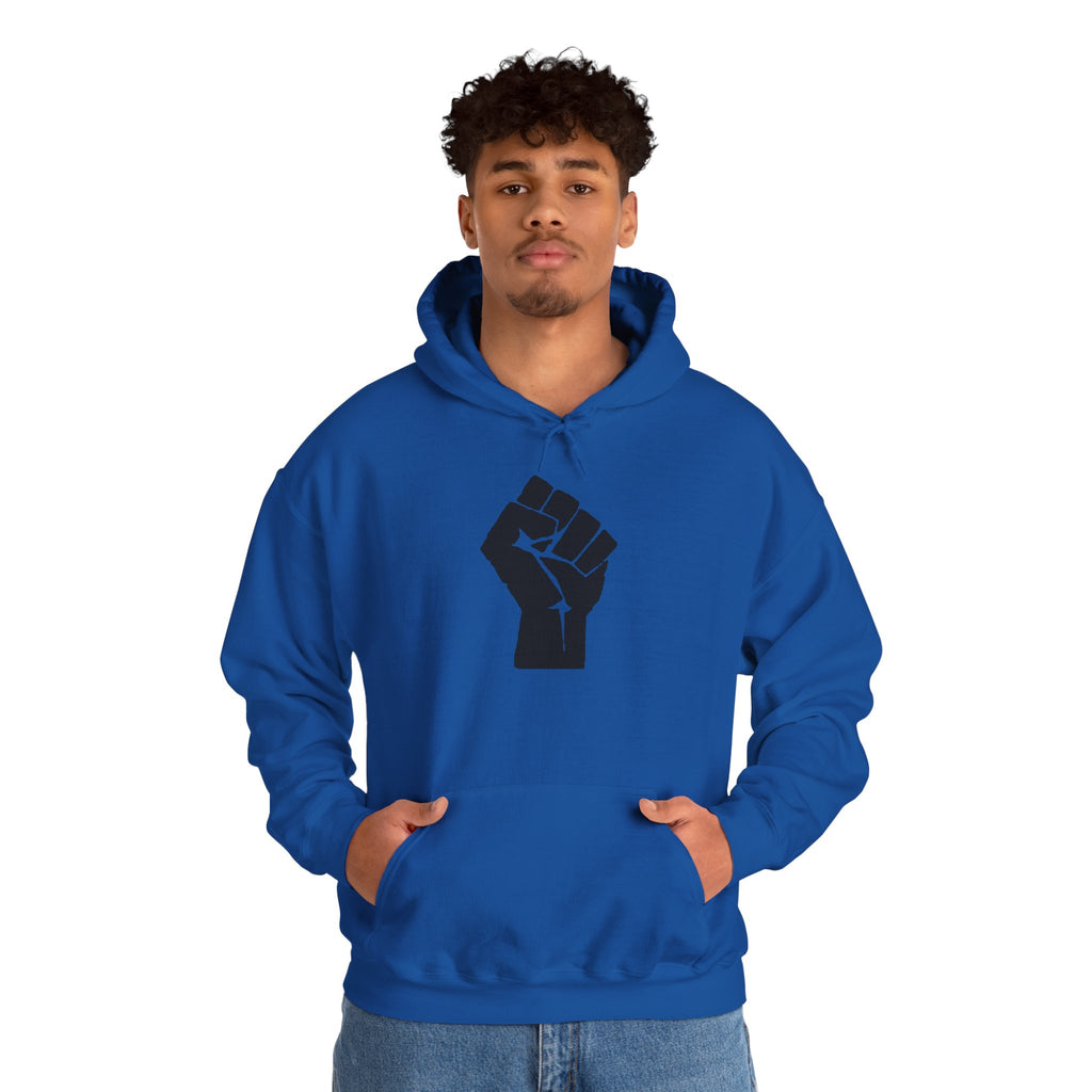 Unisex RESIST + 503heart Hoodie — Solidarity & Love PDX Pullover — Full Back