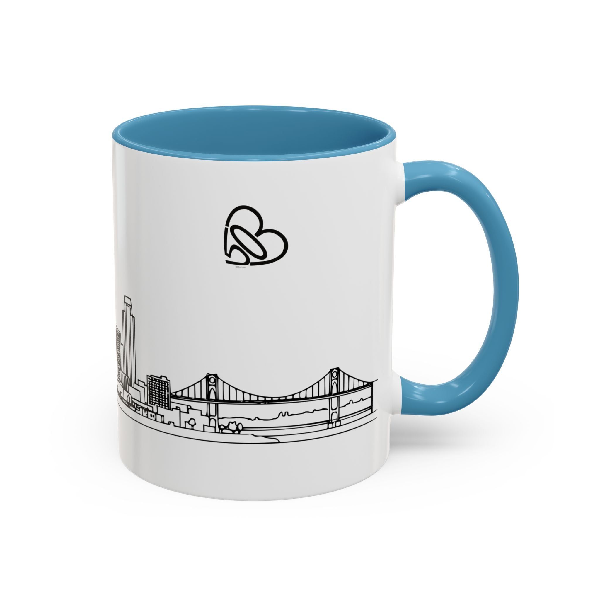 Portland City Skyline Coffee Mug — Minimalist Mug — Tilt