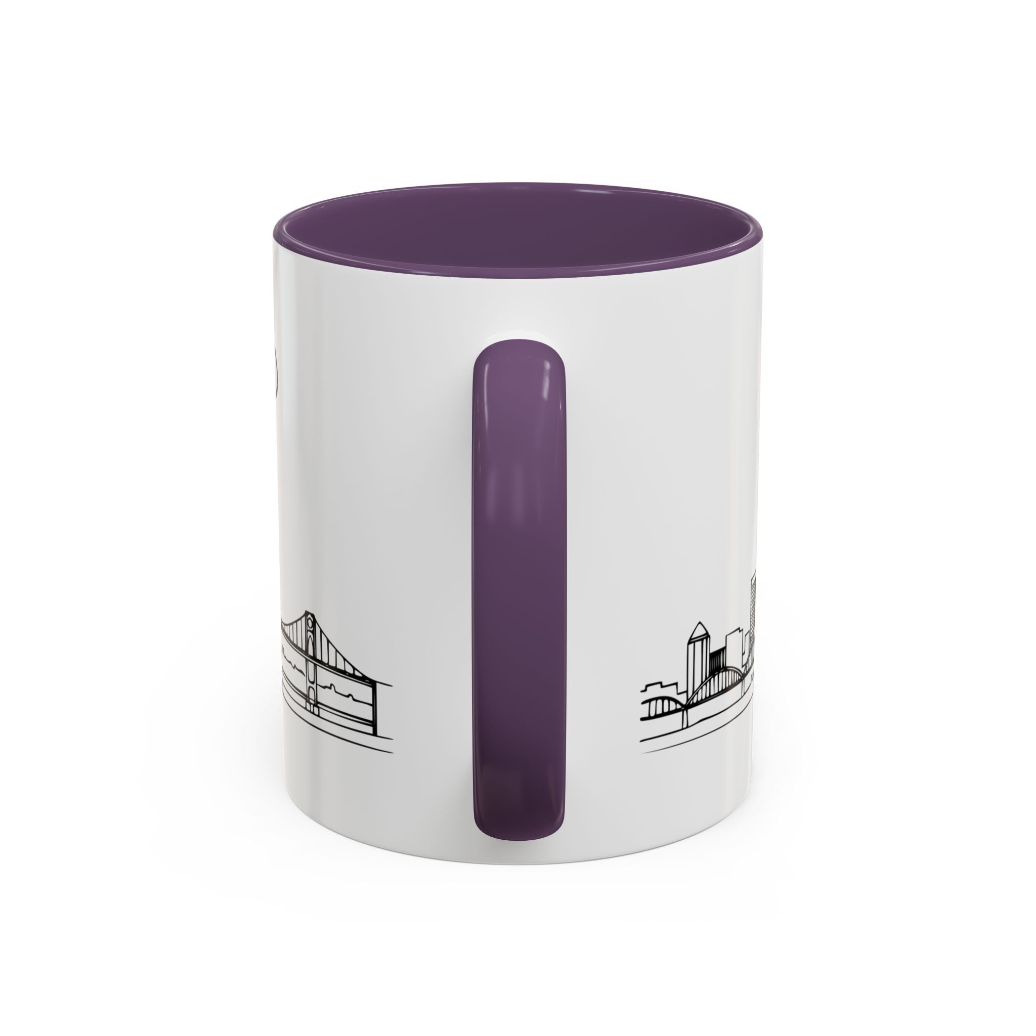 Portland City Skyline Coffee Mug — Minimalist Mug — Tilt