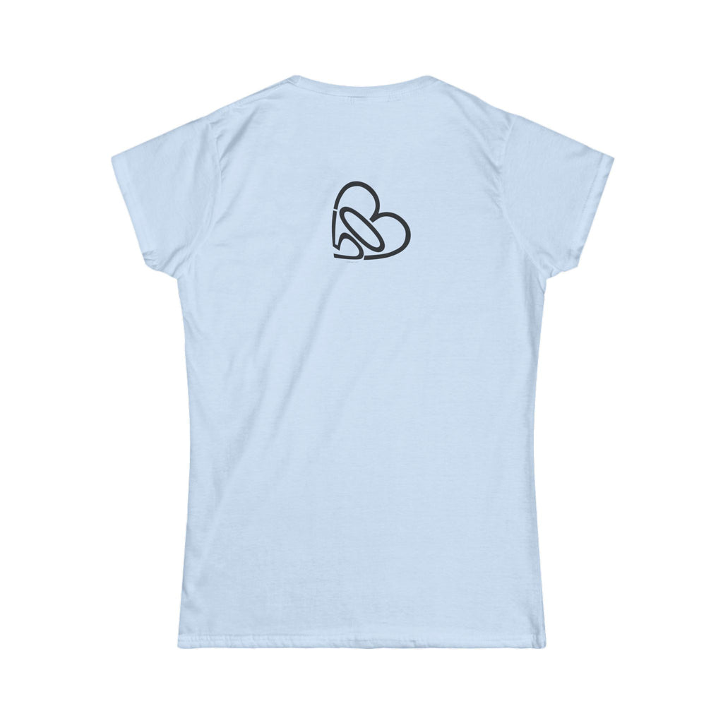 Women's Squatch Tee with 503heart — Soft Ringspun Cotton Portland Squatch Shirt — Tilt Back