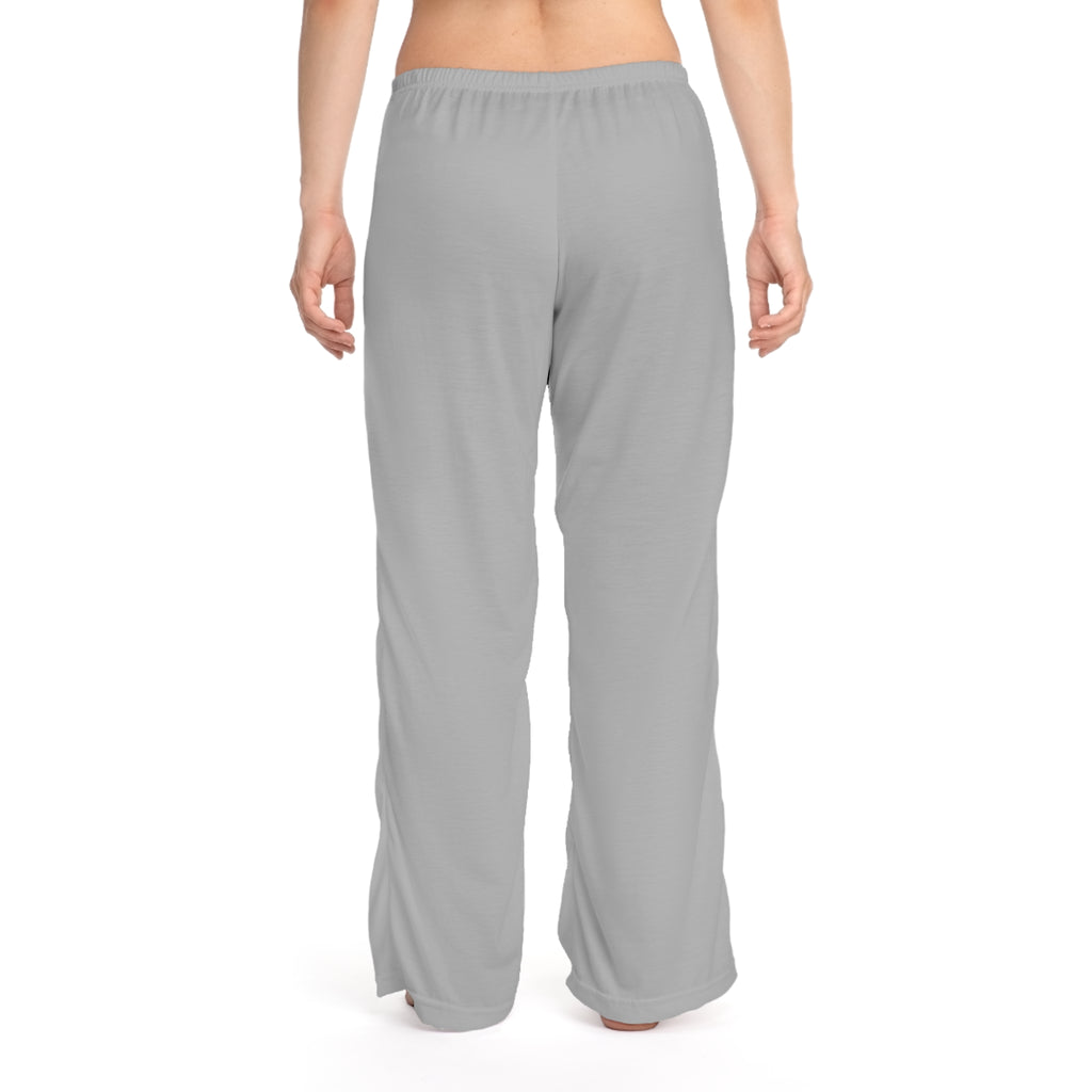 Women's 503heart Pajama Pants — Gray Lounge Sleep Pants with Heart Accent — Tilt