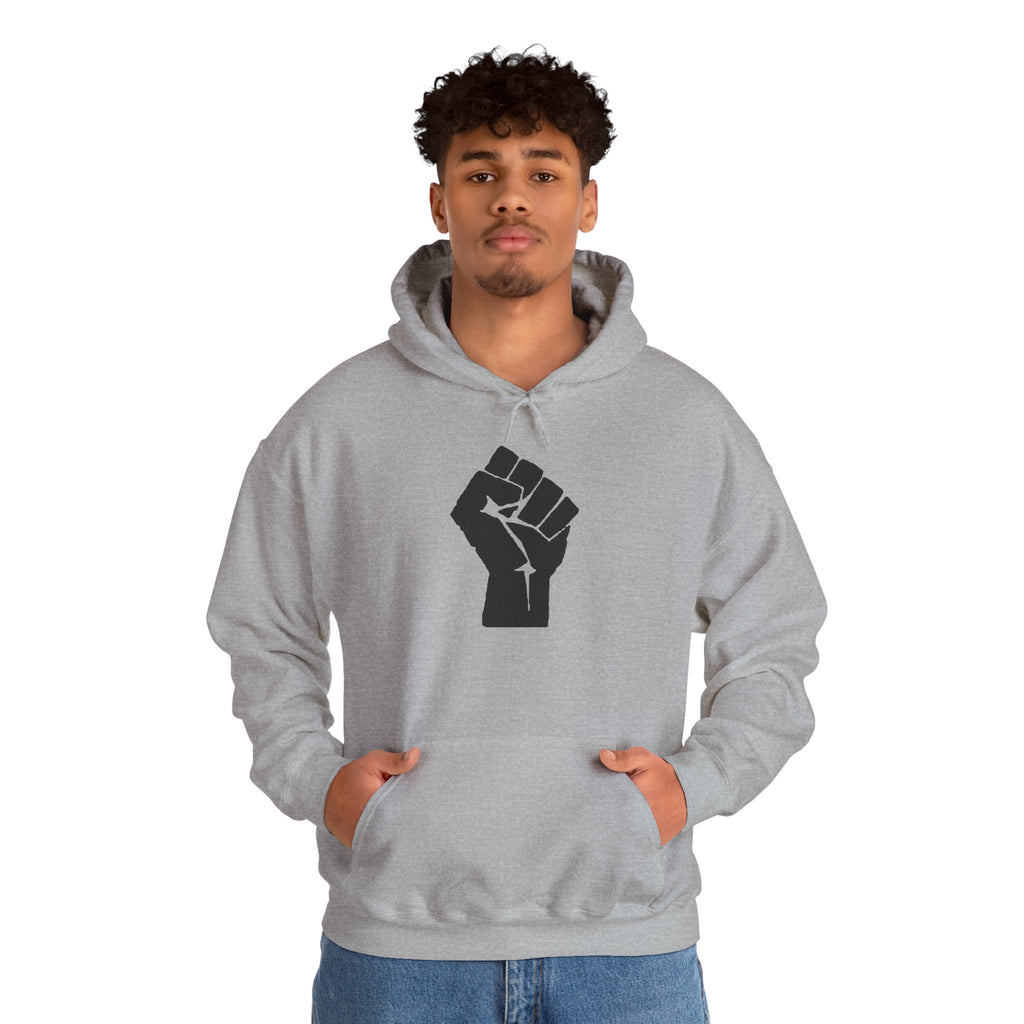 Unisex RESIST + 503heart Hoodie — Solidarity & Love PDX Pullover — Full Back