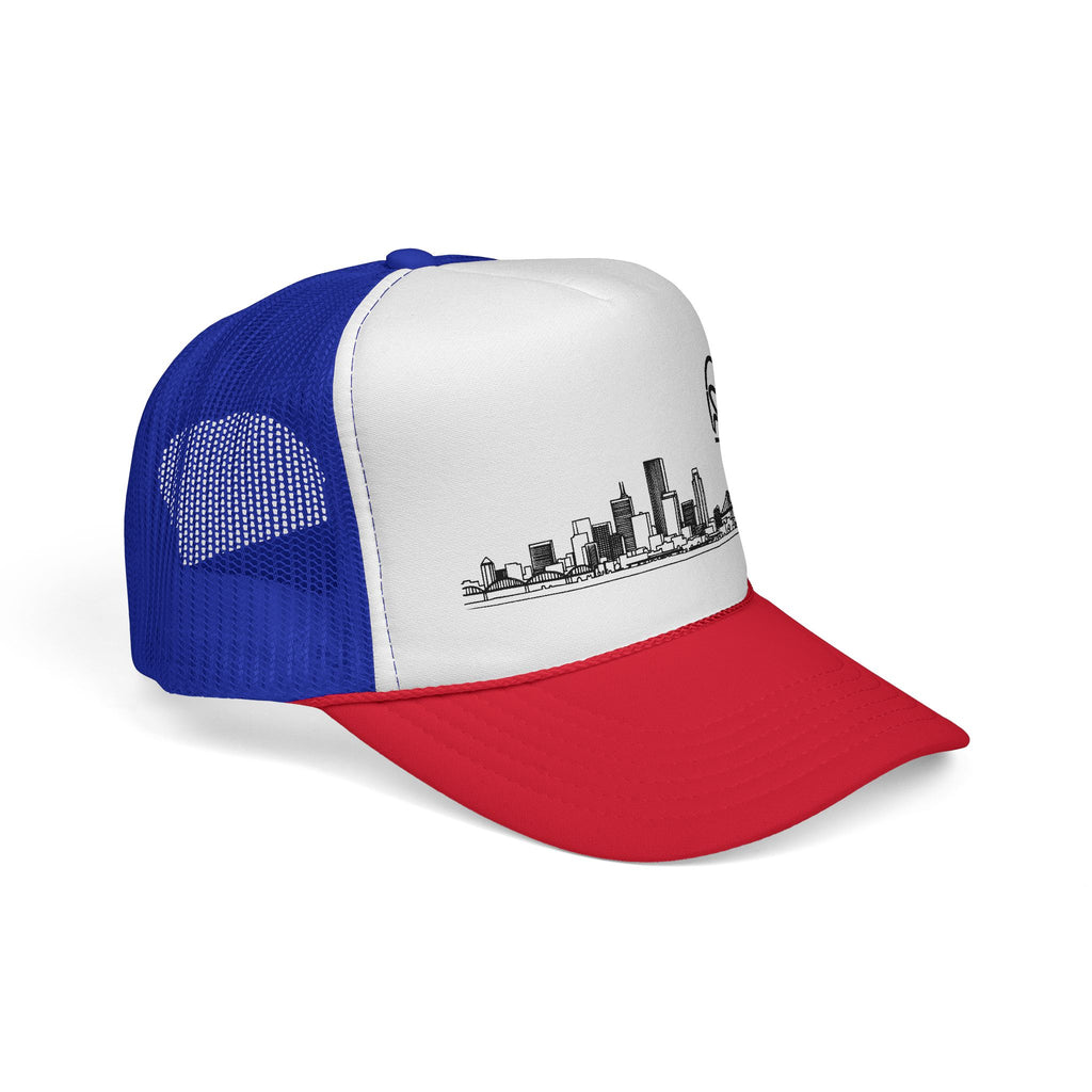 Unisex Portland Skyline + 503heart Trucker Cap - Skyline Tilt