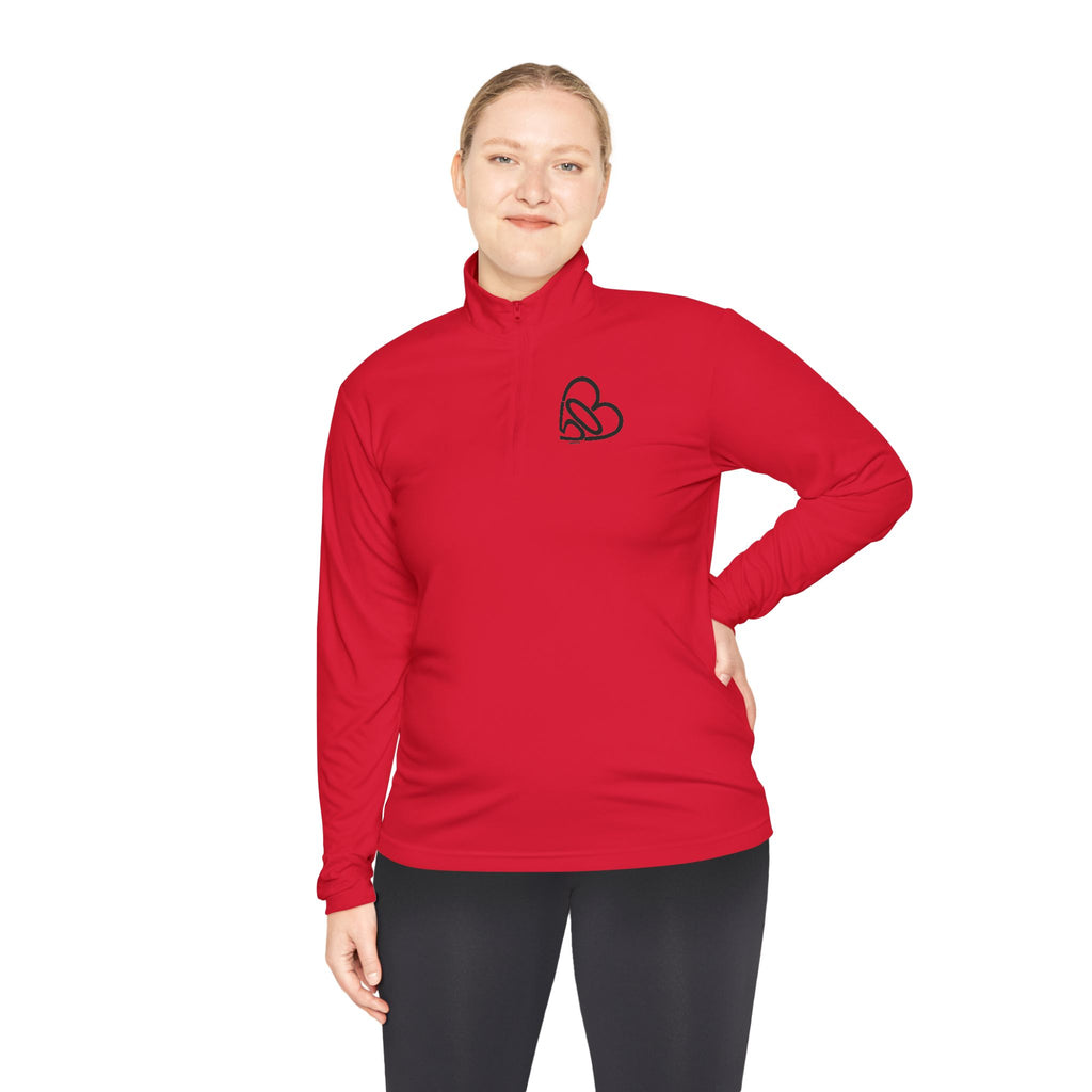 Unisex 503heart Quarter-Zip Pullover — Portland Love Pullover — Tilt