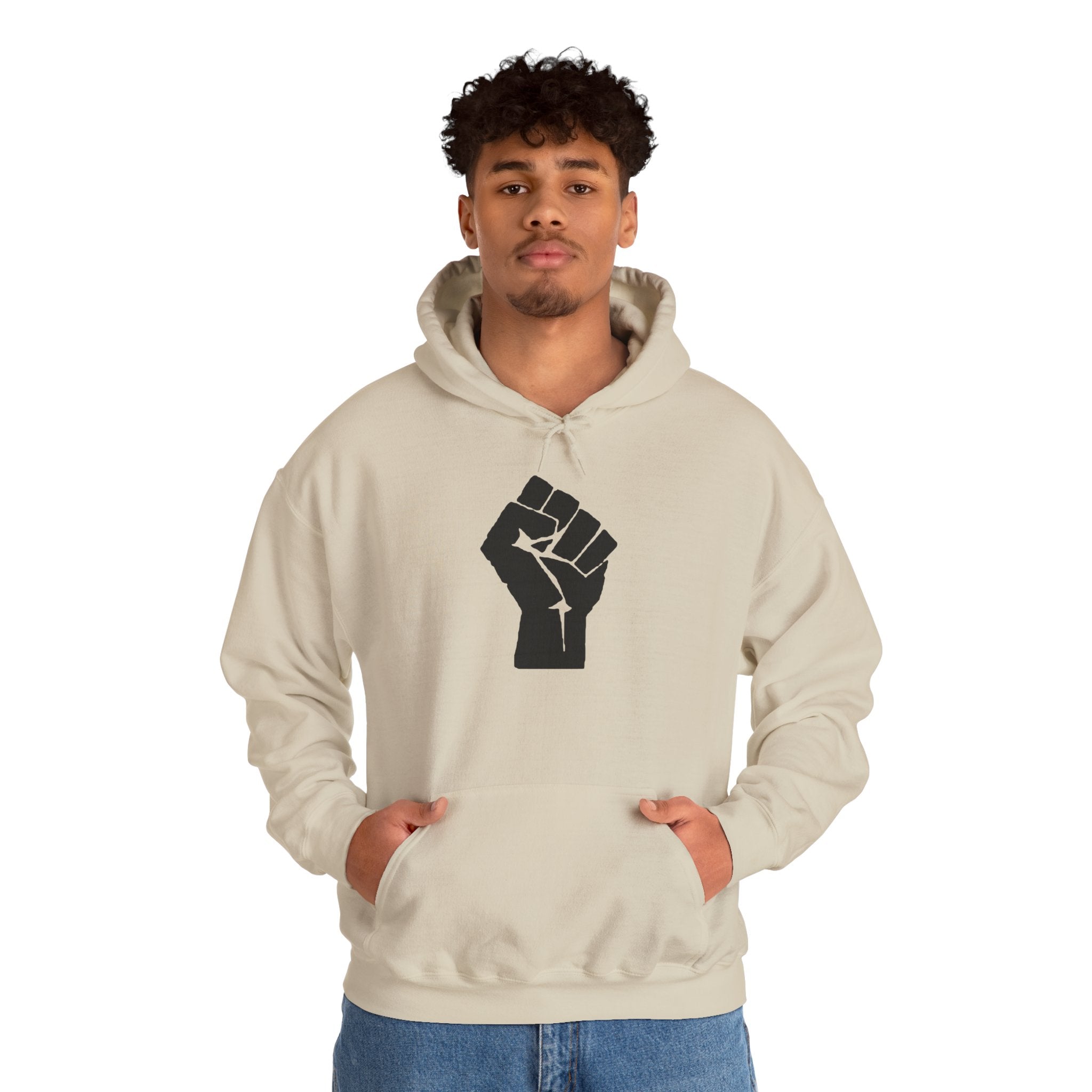 Unisex RESIST + 503heart Hoodie — Solidarity & Love PDX Pullover — Full Back