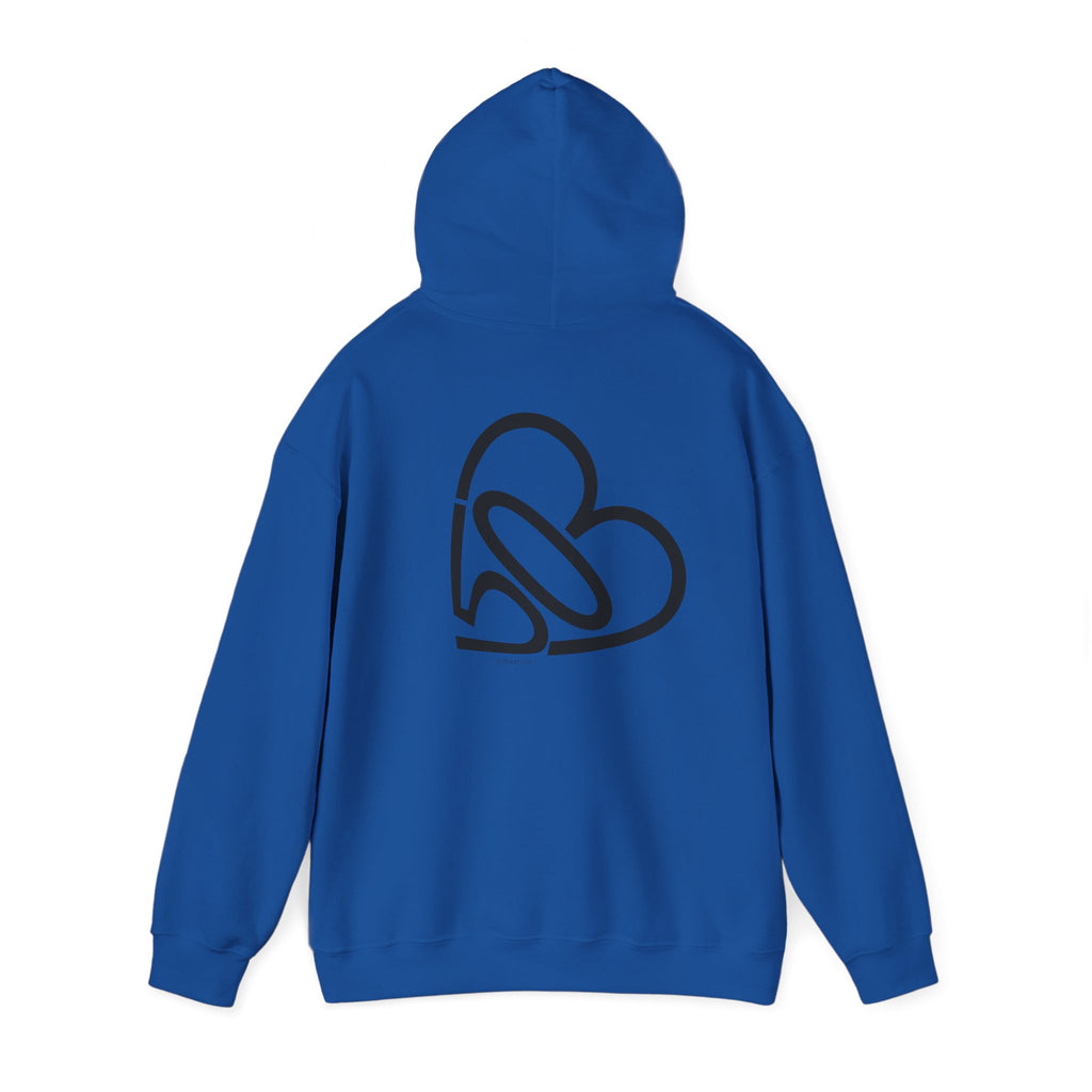 Unisex RESIST + 503heart Hoodie — Solidarity & Love PDX Pullover — Full Back