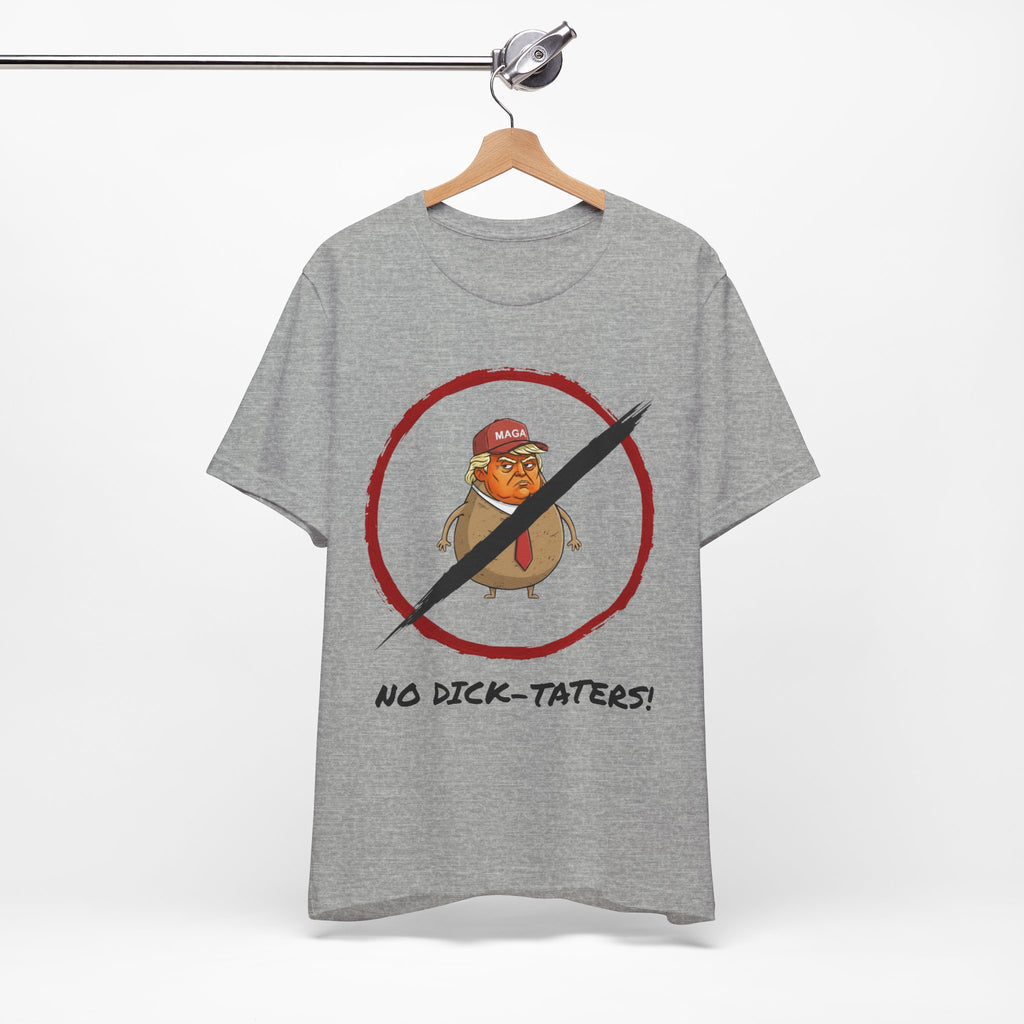 Unisex "No Dick-Taters!" + 503heart — Portland Activist Protest Tee — Tilt Back
