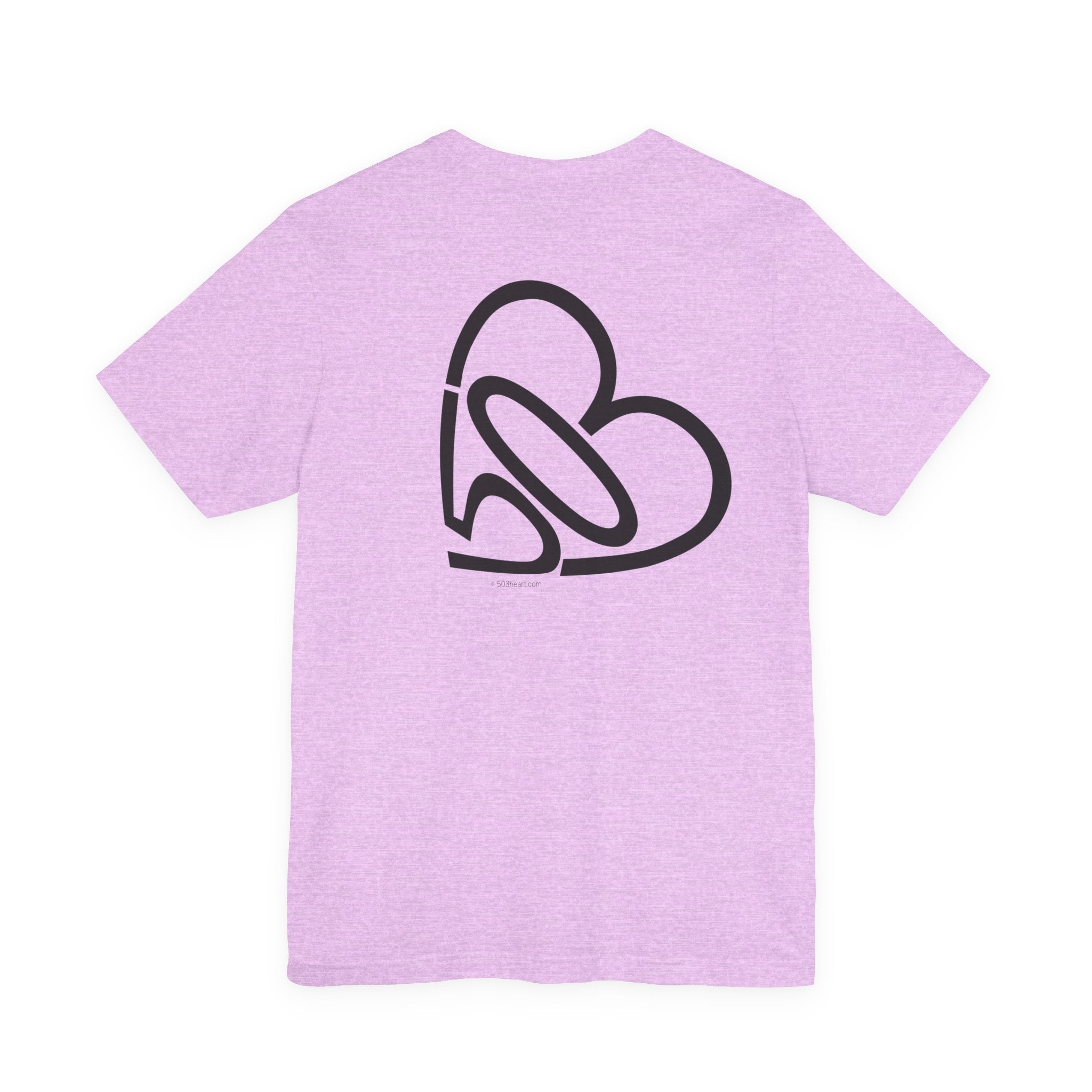 Unisex "No Dick-Taters!" + 503heart — Portland Activist Protest Tee — Tilt Back