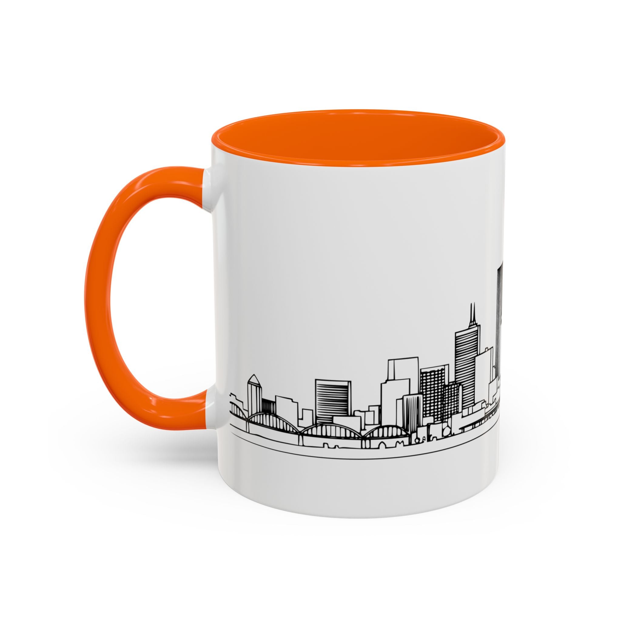 Portland City Skyline Coffee Mug — Minimalist Mug — Tilt