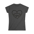 Women's 503heart Outline Tee — Soft Ringspun Cotton Portland Love Shirt — Full