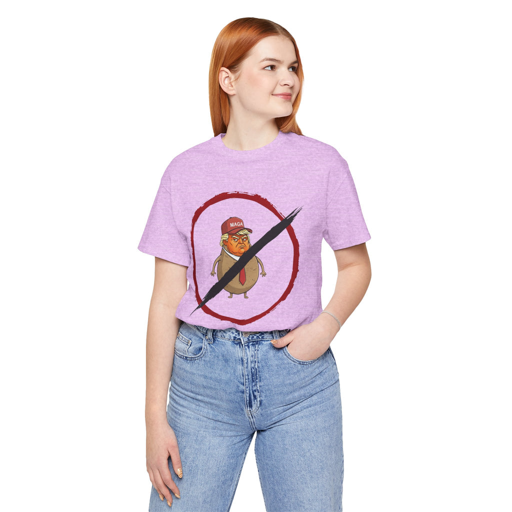 Unisex "No Dick-Taters!" + 503heart — Portland Activist Protest Tee — Tilt Back