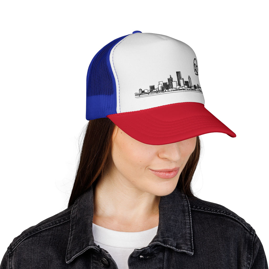 Unisex Portland Skyline + 503heart Trucker Cap - Skyline Tilt