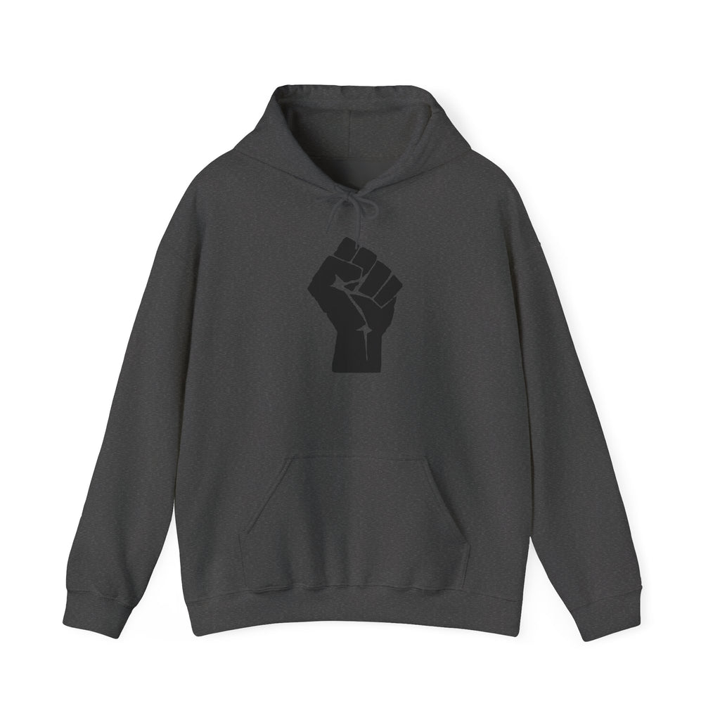 Unisex RESIST + 503heart Hoodie — Solidarity & Love PDX Pullover — Full Back
