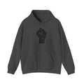 Unisex RESIST + 503heart Hoodie — Solidarity & Love PDX Pullover — Full Back