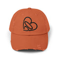 Unisex Distressed 503heart Baseball Cap — Vintage Casual Hat — Tilt