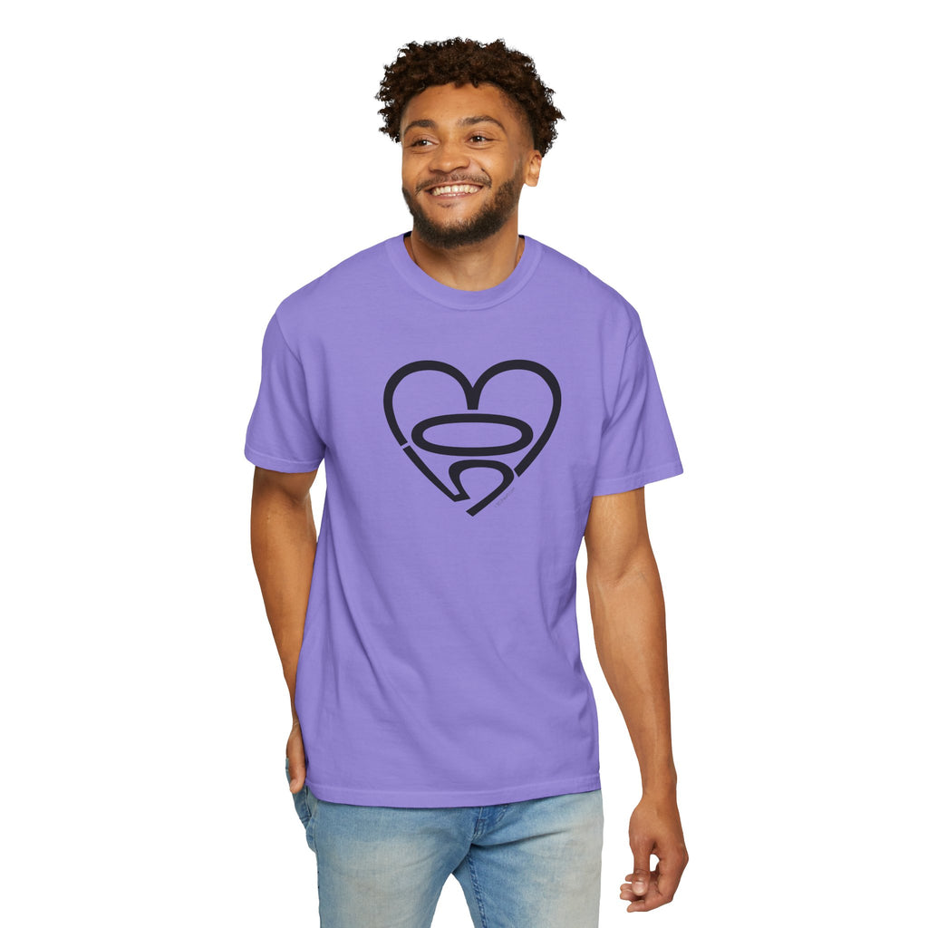 Unisex 503heart T-Shirt — Garment-Dyed Portland Love Tee — Full