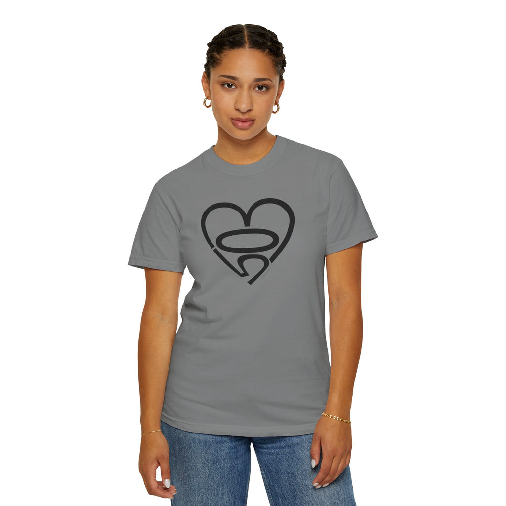 Unisex 503heart T-Shirt — Garment-Dyed Portland Love Tee — Full